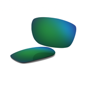Oakley Big Square Wire Replacement Lenses by FXL - Green-Mirrored